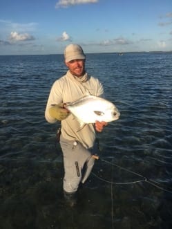 A school of fish passed by that Nate missed, and Ian took one out. Photo Nathaniel Linville