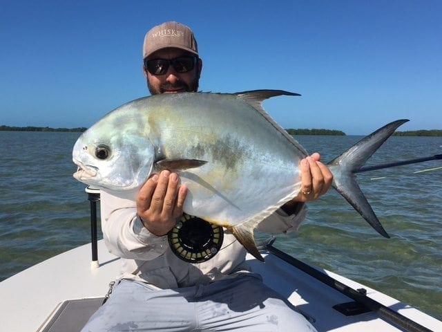 On the first of two days of fishing with Ian, one shot gave up a bite from this permit. Photo/guiding Ian Slater